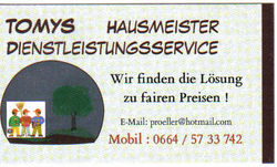 Tomys mobiler Dienstleistungsservice im und ums Haus