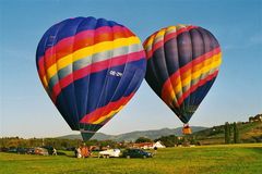 Ballonfahren, Ballonwerbung, Ballonteam Pink Spiral