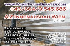 Wände, Böden, Stiegen, Treppen, Terassen, ...
Fliesen, Steinzeug, Marmor, Granit, ...
Unsere Fliesenleger verarbeiten jedes Ma