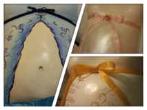Gipsbabybauch, Babybauchabdruck, 3D Gipsabdruck, Belly Cast, Gipsbauch, Körperabformung, Unikat, Baby, AbdruckSchwangerschaft, B