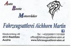 Fahrzeugsattlerei ABM
Aichhorn Martin