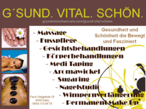 GSUND. VITAL. SCHÖN. Permanen make up, Nagelstudio, Wimpernverlängerung, Haarentfernung, Massage, Fußpflege, Kosmetik