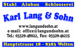 Karl Lang Sohn Schlosserei Alubau