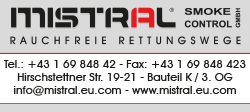 MISTRAL Rauchfreie Rettungswege durch Druckbelüftungsanlage(n)