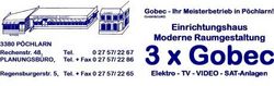 GOBEC GesmbH&COKG Einrichtungshaus Moderne Raumgestaltung Elektro TV Video Computer