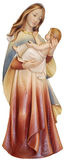 Madonna schlicht aus Bergahorn lasierend mit Ölfarben coloriert