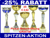 Laufend TIEFSTPREIS-INTERNET-AKTION, zugreifen und Geld sparen! Informieren Sie sich auf unserer Homepage. Pokale, Medaillen, Gr