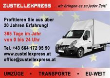 Umzüge Möbeltransporte Übersiedlungen Eu-WEIT www.zustellexpress.at