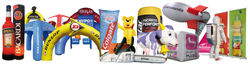 aufblasbare Werbeträger, Inflatables, Außenwerbung, aufblasbare Werbung, Start- und Zielbögen, aufblasbare Figuren ...