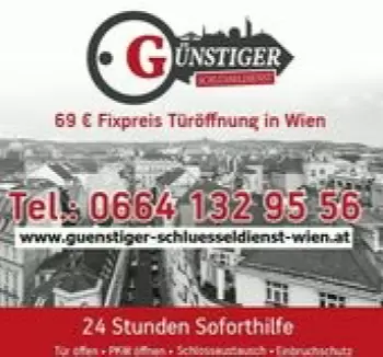 Günstiger Schlüsseldienst Wien, 69,- Fixpreis Türöffnung in Wien alle Bezirke in 20-30 min.