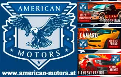AMERICAN MOTORS Dodge Chevrolet Ford Cadillac GMC Hummer Infiniti Toyota - Ram 1500 - F150 Raptor - Camaro - Silverado - Mustang