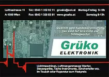 Firma Grüko Autoersatzteile und Verwertung mit Spezialisierung auf Lichtmaschinen, Starter und Benzinpumpen