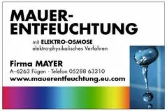Mayer Messungen & Mauertrockenlegung mit Elektro Osmose, Mauer Entfeuchtung, Schimmel, sanieren, renovieren,...