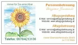 Personenbetreuung Dragana Jovanovic
persönlich unter 0676/4213136 erreichbar