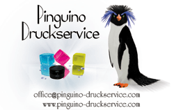 Pinguino Druckservice - Digitaldruck, Siebdruck, Offsetdruck, Tampondruck, Textildruck, Textilhandel, Werbetechnik