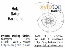 xyloton trading GmbH. biegeholz.com Biegeholz Patentbiegeholz Sperrholz Formholz Zulieferteile Werkstoffe Ladenbauteile Formteil